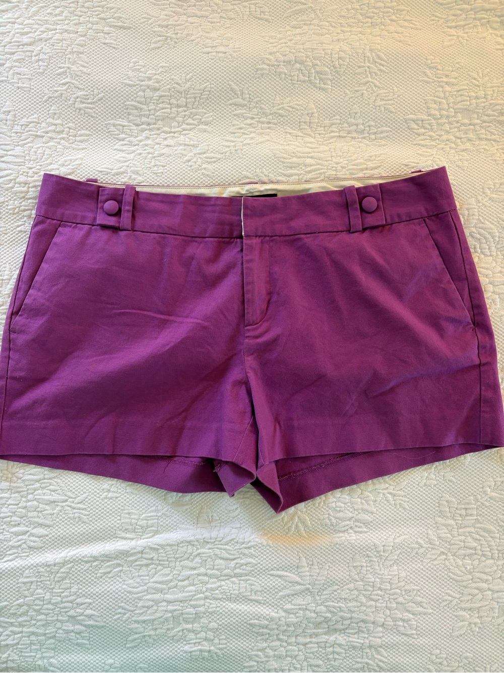 Women's Purple Cotton Shorts (size 14)